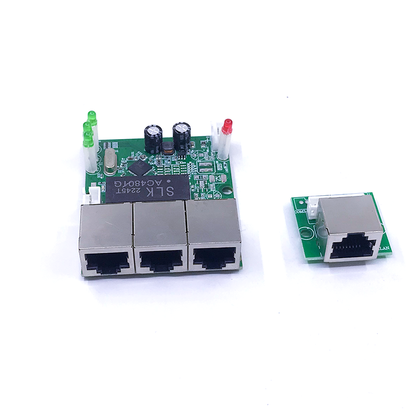 Mini PCBA 4/5 Portas Networkmini Ethernet interruptor módulo 10/100Mbps 5V 12V 15V 18V 24V