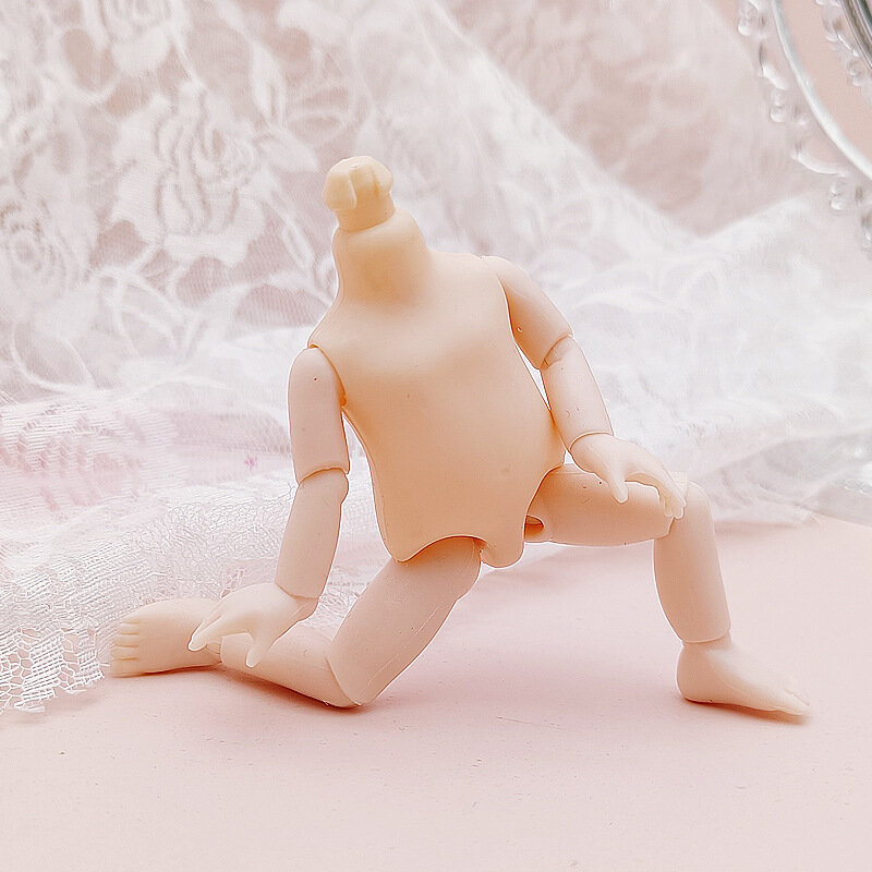 Ob11 corpo da boneca 13 móvel articulado para 1/8 bjd boneca brinquedo nude acessórios do corpo presente para crianças brinquedos diy 17cm