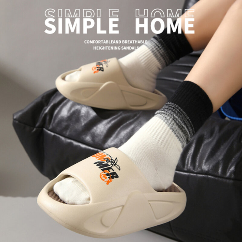 Men's Slippers Summer Beach Slippers Bathroom Anti Slip Slipper Soft Sandals Simplicity Ultra-light Couple Sandals