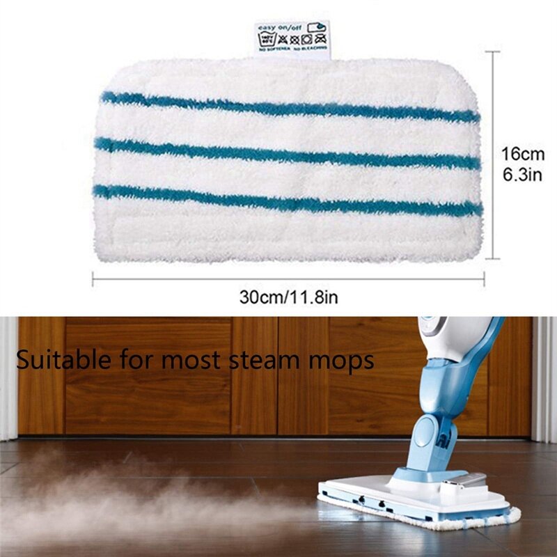 2 Stück Mop Pads für Schwarz/Decker Steam Mop fsm1600 1610 1620 1630 wasch bares Ersatz reinigungs tuch