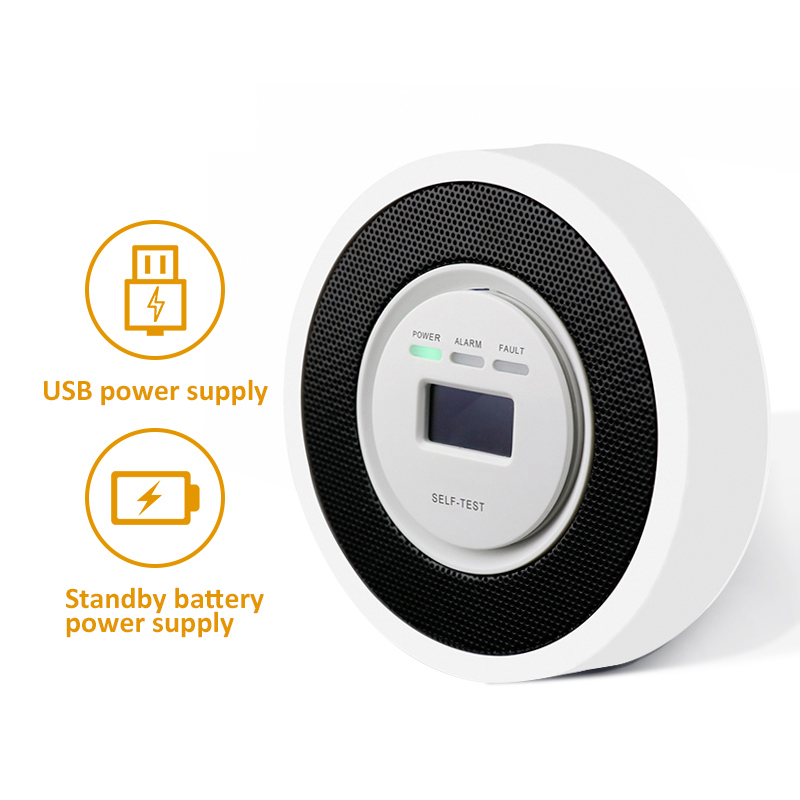 Digital anzeige des Feueralarm detektors 85dB empfindliche LPG-Methan-Erdgas leck batterie für die Sicherheit der Küche zu Hause