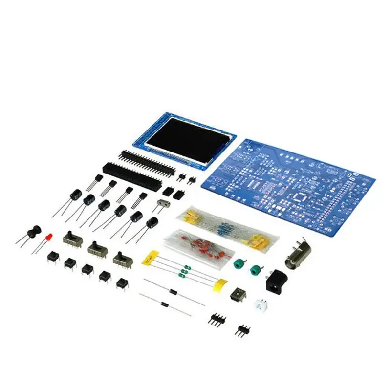 DSO138 Kit osiloskop Digital, elektronik DIY kompatibel osiloskop Digital layar LCD DIY