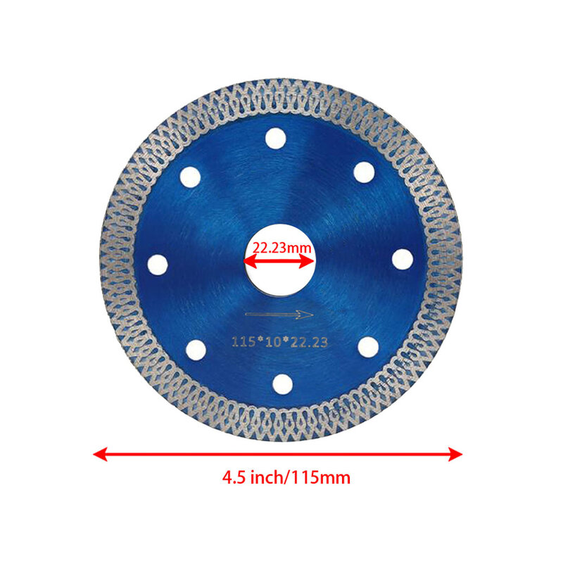 1pc 105/115/125mm Ultra-Thin Diamond Saw Blade Angle Grinder Cutting Disc For Porcelain Tile Ceramic Granite Marble Cutting Tool