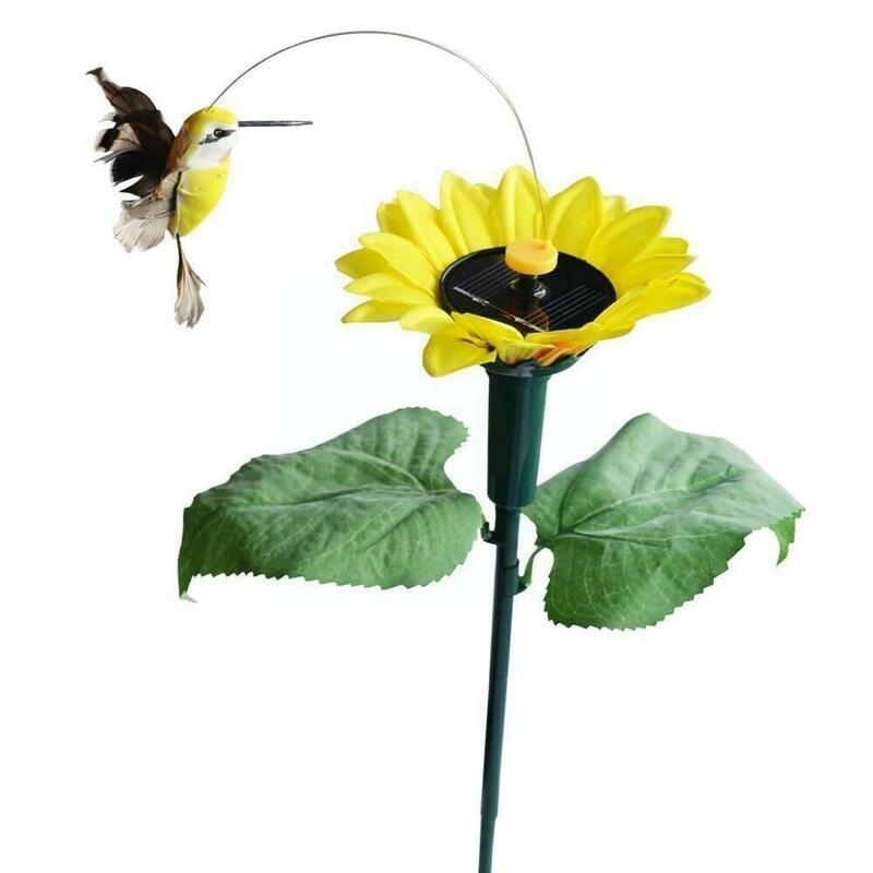 Simulation Solar Powered Dancing Fluttering Butterflies Gifts Hummingbird Decor Pretty Yard Potted Plant Garden Decoration A0J8