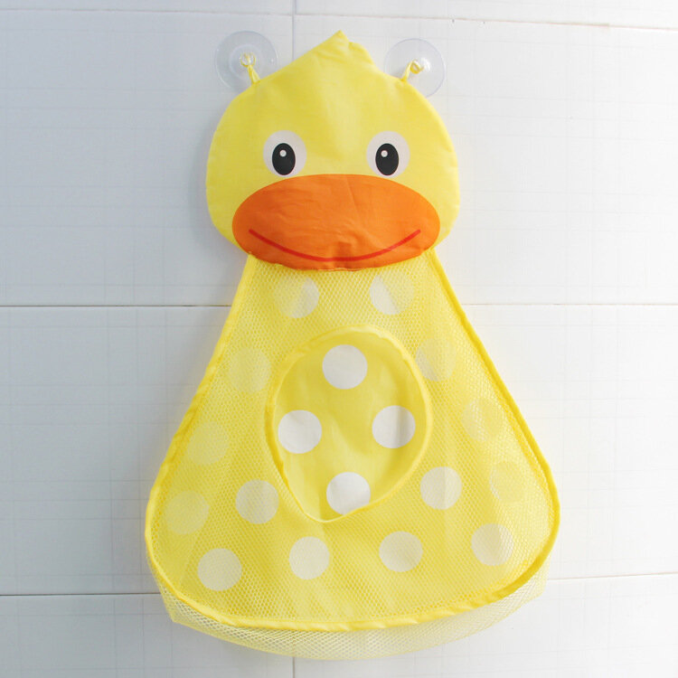 Giocattoli da bagno per bambini Cute Duck Frog Mesh Net Storage Bag ventose forti borsa da gioco per il bagno organizzatore per il bagno giocattoli per l'acqua per il regalo dei bambini