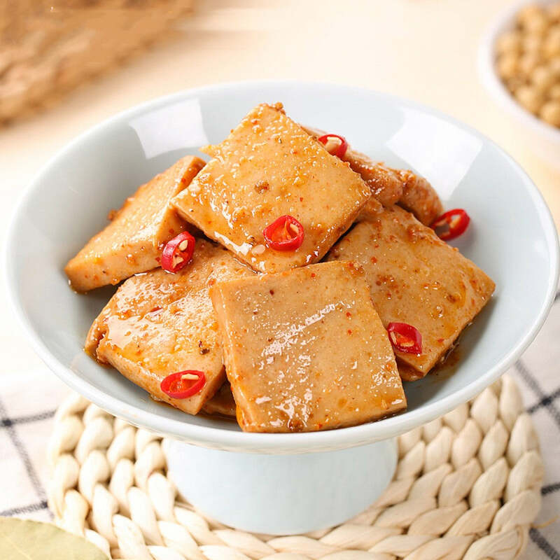 Jinmofang makanan ringan tahu ikan rasa pedas 20g Tofu