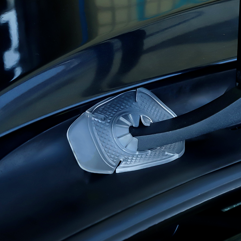 Universal ที่บังแดดหน้ารถยนต์ Wiper กันฝุ่น Cover ป้องกันซิลิโคนสำหรับ Wiper ด้านล่างเศษใบไม้ป้องกันแขน