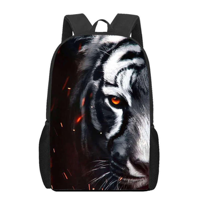 Креативные рюкзаки с рисунком яркого Тигра для девочек и мальчиков, Детская сумка для книг для студентов, рюкзак на плечо для подростков, дорожный рюкзак