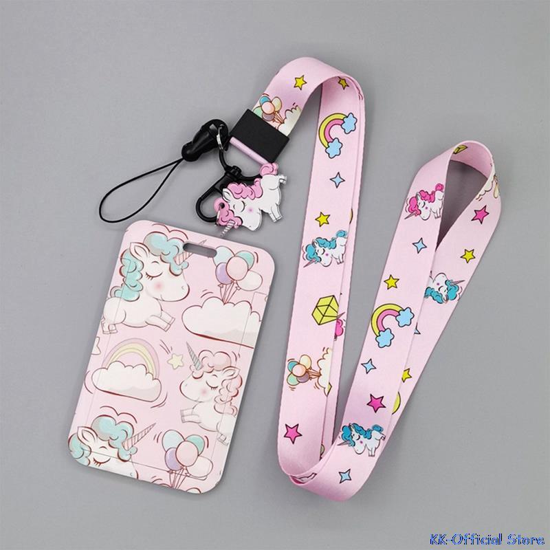 Unicorn Credit Card ID Holder Bag Student Women Travel Card Cover Badge Gifts Accessories Work Name Card Holder Gifts Decoration