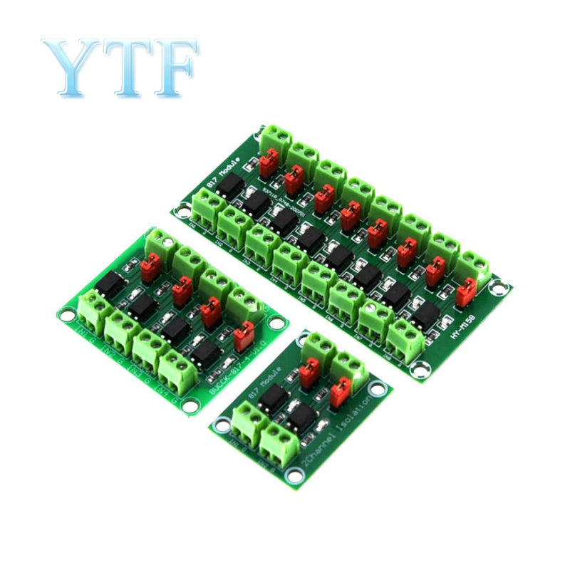 PC817 4 Channel Optocoupler Isolation Board Voltage Converter Adapter Module 3.6-30V Driver Photoelectric Isolated Module PC 817