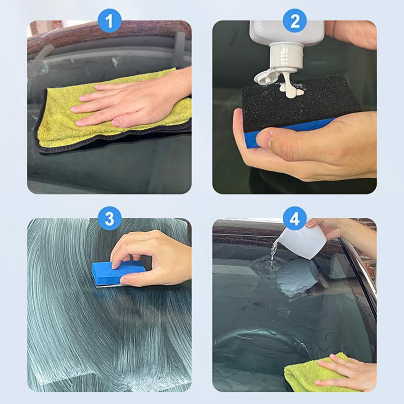 Car Glass Polishing Degreaser Windshield Degreaser And Cleaner 125ml Water Spot Remover Oil Film Removing Paste For Glass