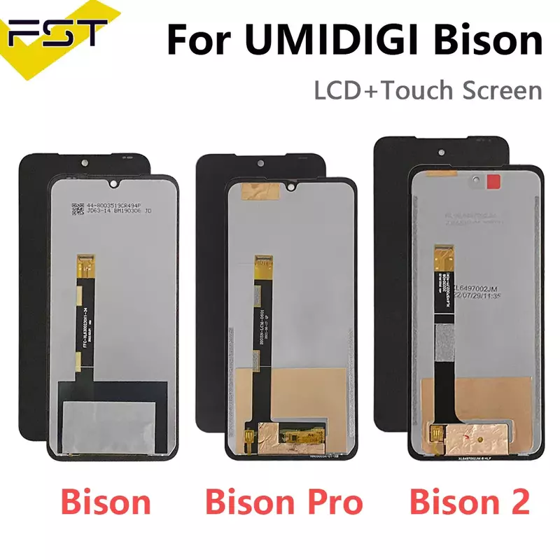 Display LCD e digitalizador de tela sensível ao toque, tela original para UMIDIGI Bison 2 Pro GT2 GT2 Pro X10