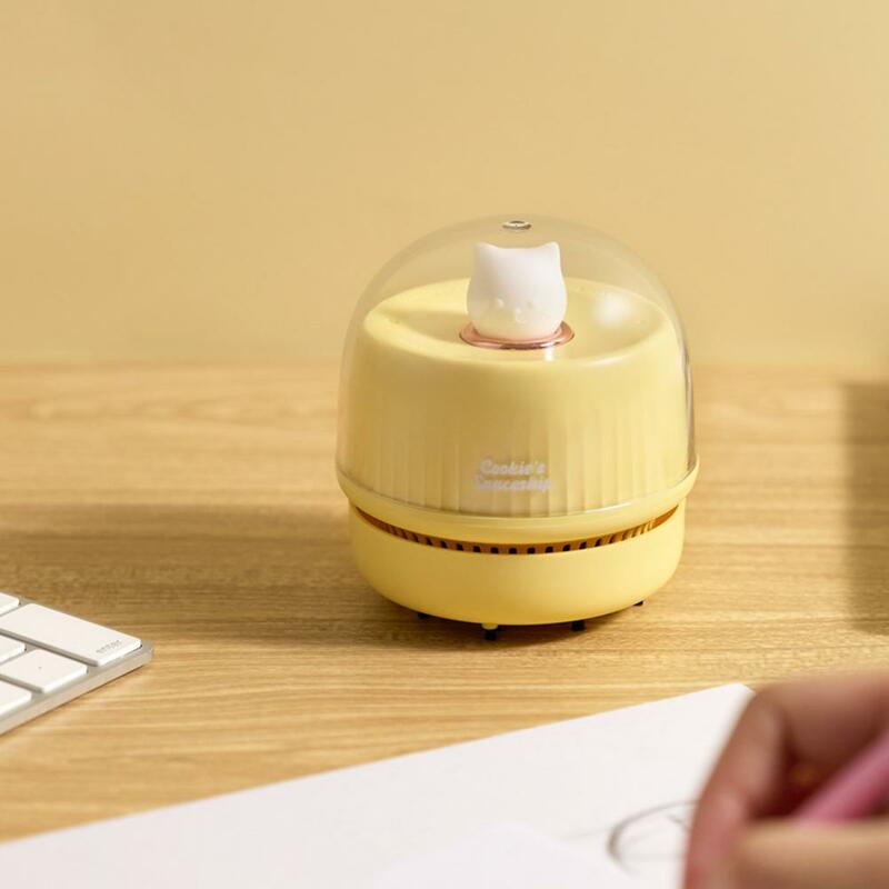 Słodki kociak Mini klawiatura Cleaner ręczny odkurzacz do biurka z otoczenia potężne czyszczenie USB Rechargable środek do usuwania kurzu prezenty
