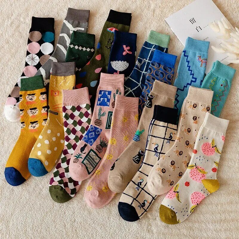The new Korean version of the socks trend personality net red in the tube socks Japanese cotton socks