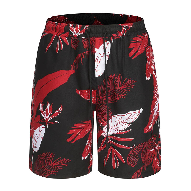 Moda na co dzień męskie spodenki hawajski wakacyjny strój kąpielowy dla mężczyzn spodenki plażowe 3D kwiatowy nadruk krótkie spodnie Ropa De Hombre szorty plażowe