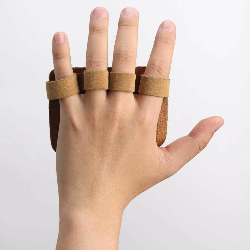 AqHand-Poignées en cuir pour haltérophilie, coussinets de traction, protège-mains d'entraînement, gants de poignée de gymnastique, nouveau design ergonomique
