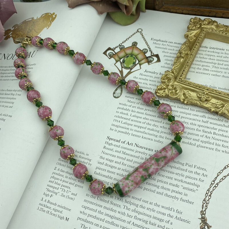 Collana di perline di vetro con perline fatte a mano temperamento Vintage per gioielli girocollo per feste regalo ragazza da donna all'ingrosso