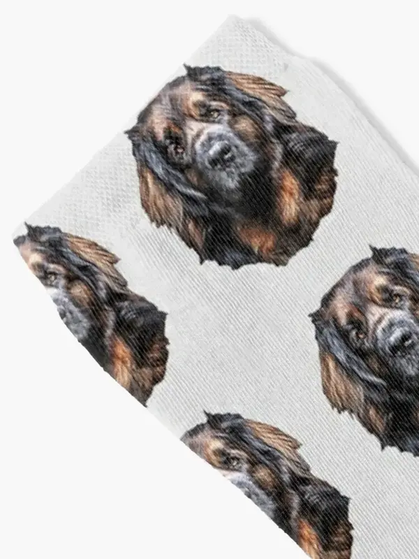 Leonberg-um lindo cão curto designer meias para homens e mulheres, hóquei meias, inverno