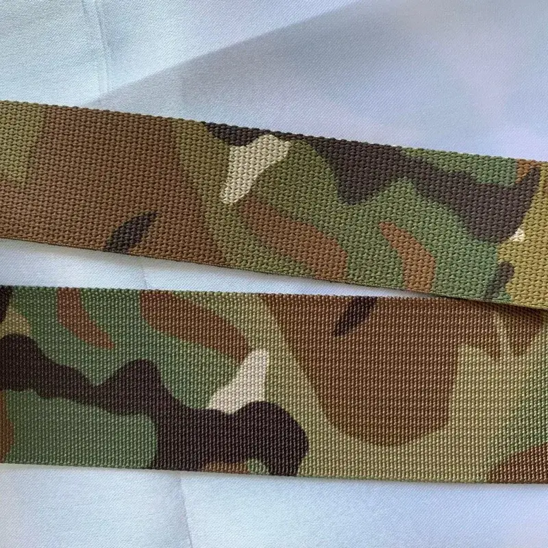 Cincha de camuflaje militar Multicam MC CP, tiras no elásticas, cinturón Molle, accesorio de tela, 1 metro