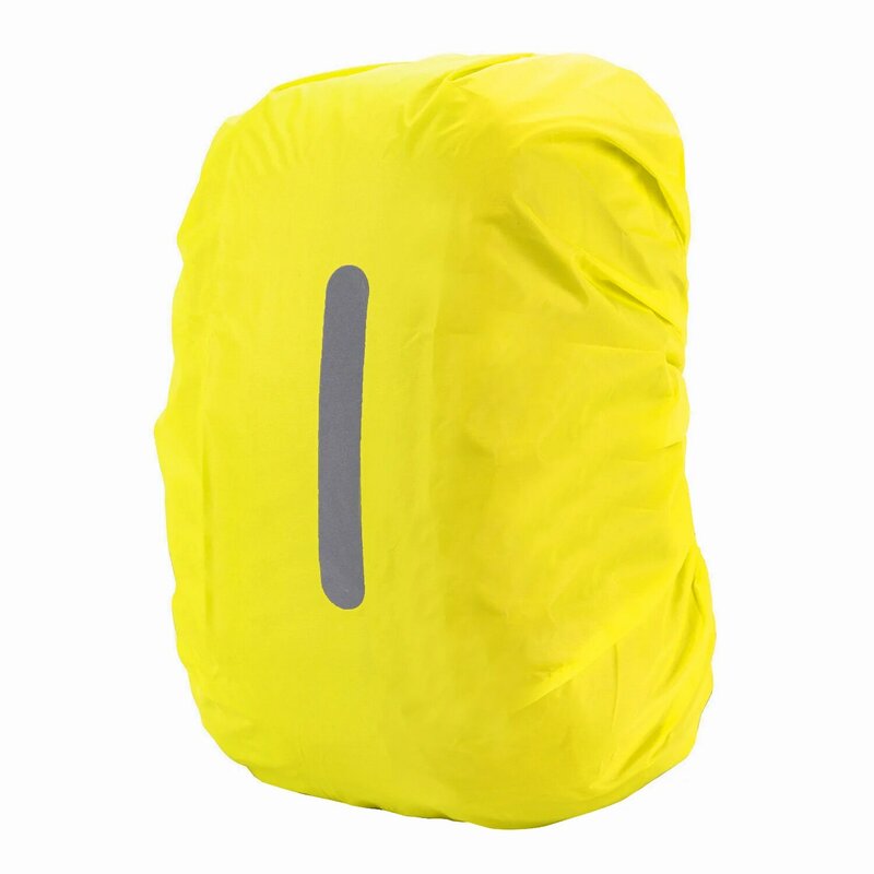 【P2】10-80L Solid Color Sport Bags Covers Night Travel Backpack Reflective Rain Cover Hiking Dust Scratch Proof Waterproof Cover
