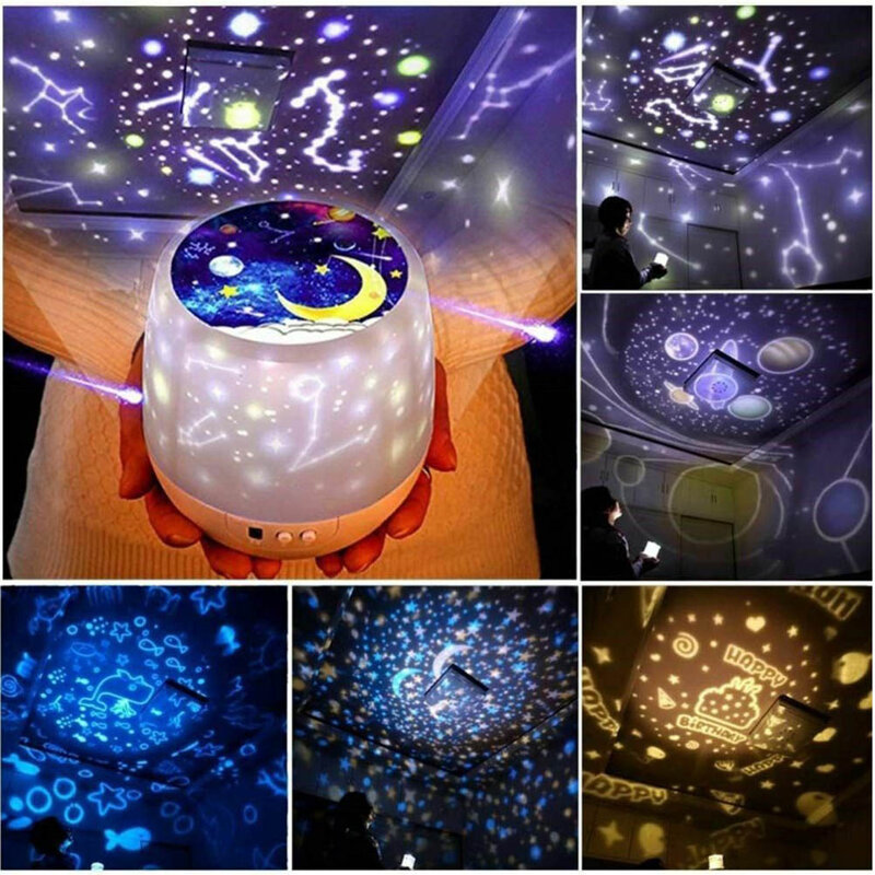 LED Starry Sky proiettore lampada Star Light Kids Home Bedroom Decor regali proiettore lampada Star Light camera da letto per bambini decorazioni per la casa regali