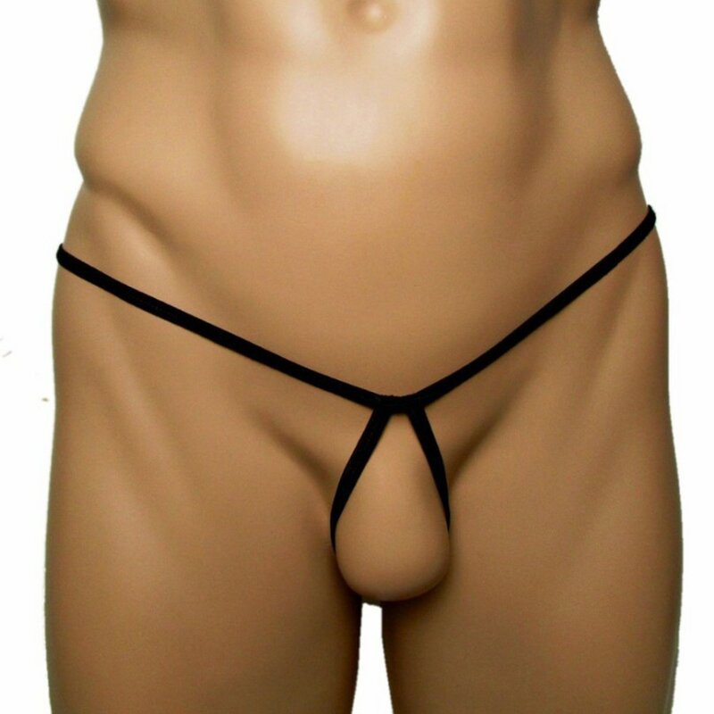 Cuecas de tanga monocromáticas e-corda masculino, roupa interior masculina, lingerie sexy, confortável, respirável, sensual, bolsa de costas em t, buraco