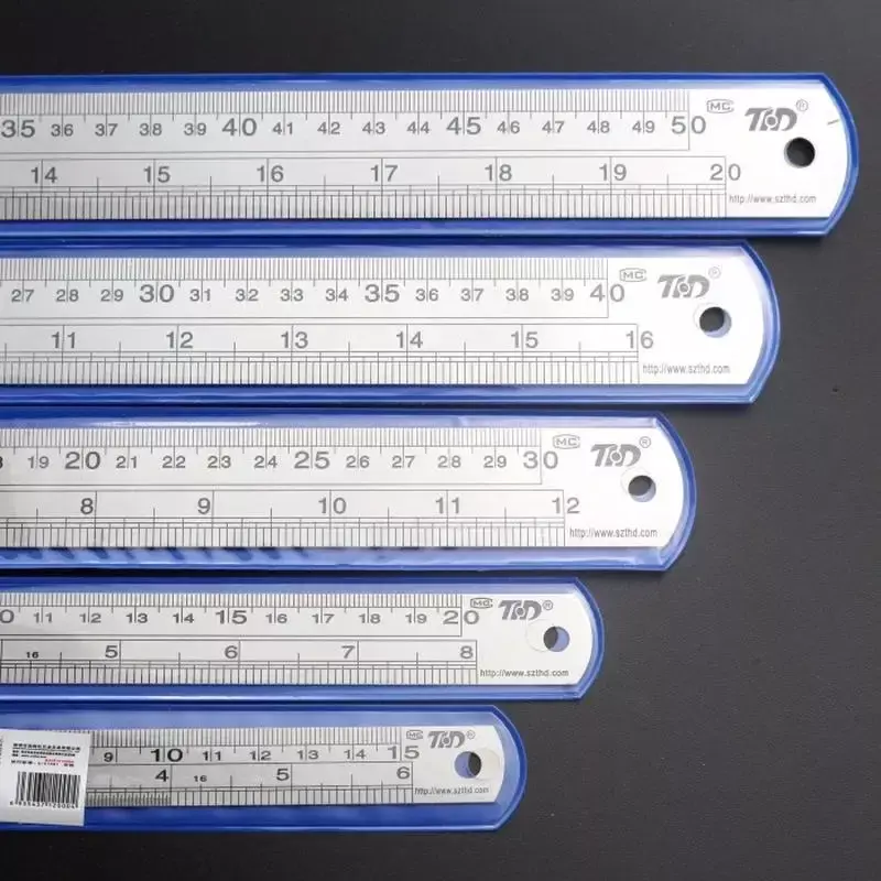 سميكة 15 سنتيمتر-40 سنتيمتر مسطرة فولاذية مقاومة للصدأ مسطرة قياس 39 بوصة البريطانية مقياس