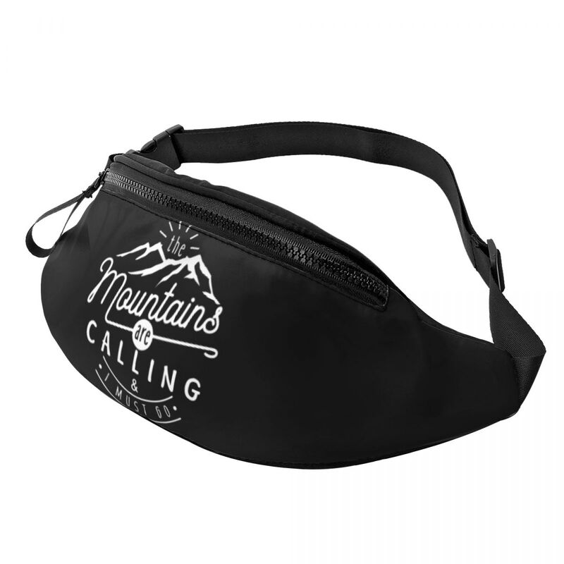 The Mountains Are Calling And I Must Go Hiking Chest Bag Merch Men Women Trend Strap Bag