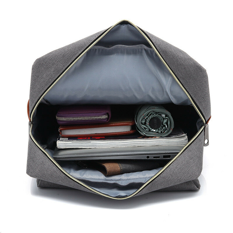 حقيبة ظهر للكمبيوتر مع شحن USB ، نمط Preppy الرجعية ، حقائب قماش أكسفورد الخارجية ، نمط اليابان ، حقيبة هيب هوب ، أصلية
