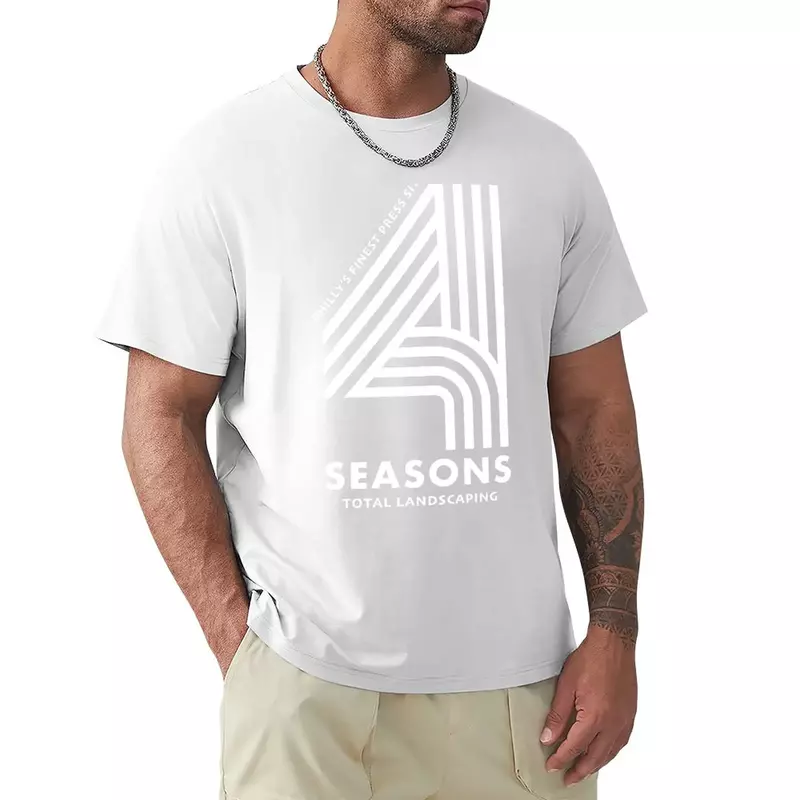 사계절 토탈 조경-필리 최고급 프레스 사이트 티셔츠, 애니메이션 의류, 카와이 의류, 남성용 티셔츠