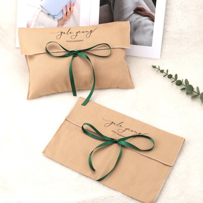 Customized product、2023 Envelope Custom Logo Printing Cotton Twill Dust Bag For Packaging Handbag Coat Organic Muslin Envelope D