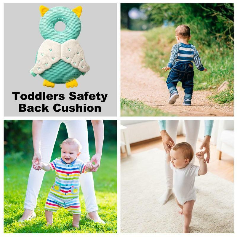 Almohadillas protectoras de cabeza para bebé, almohadilla de seguridad para niño pequeño, cojín Protector para bebé sin golpes, almohada protectora suave