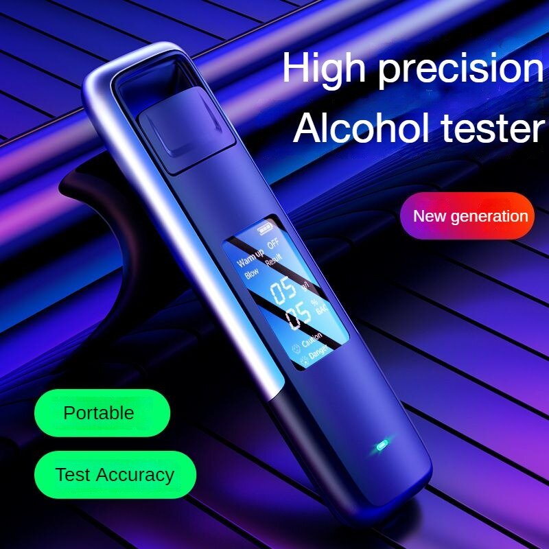 Mini tragbare Alkohol tester Blas detektor Messgerät USB wiederauf ladbar