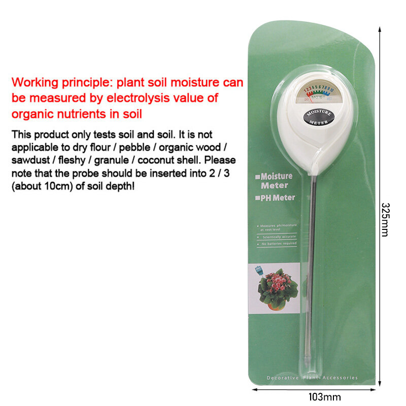 Humidometer del suolo strumento di misurazione del giardinaggio domestico misuratore di umidità del suolo igrometro sonda Test di irrigazione