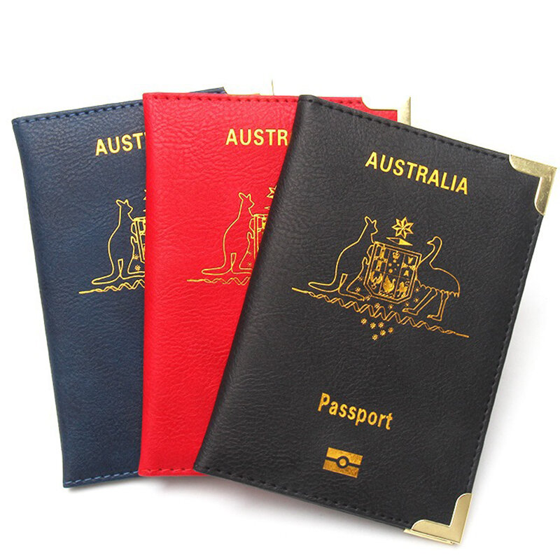 Australia Travel Passport Cover Women Pink Australian Passport Holder Case for Passports Travel Protector Wallet
