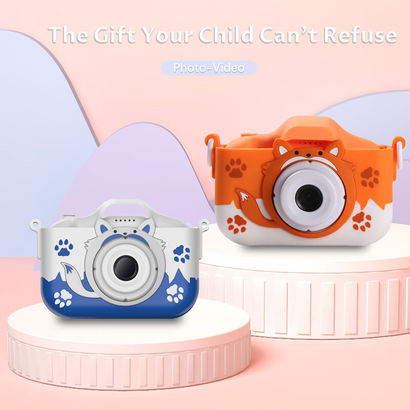Neue Cartoon Kinder Mini-Kamera Multifunktionen Silikon Fall HD Kinder digitale Videokameras Spielzeug Kind tragbare Video Life-Kamera