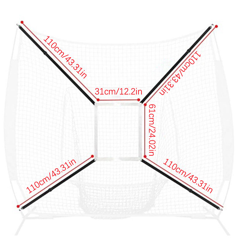 Untuk Gym Home Park Sekolah bisbol memukul Net Batting Target Net untuk latihan Softball peralatan latihan luar ruangan