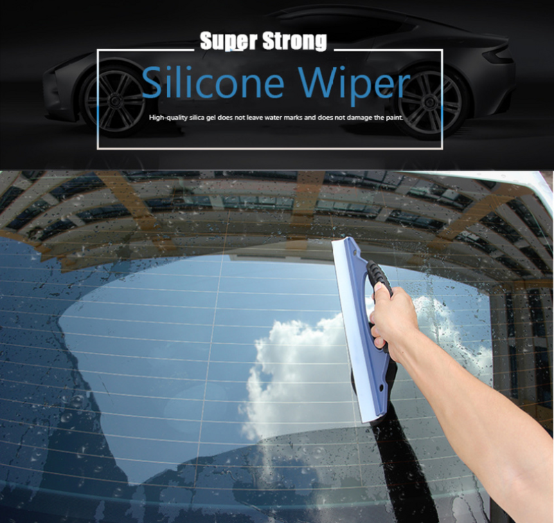 Car Body Water Wiper Scraper Silicone Squeegee Blade Car Windshield Window Glass Washing Cleaning Tools Accessories