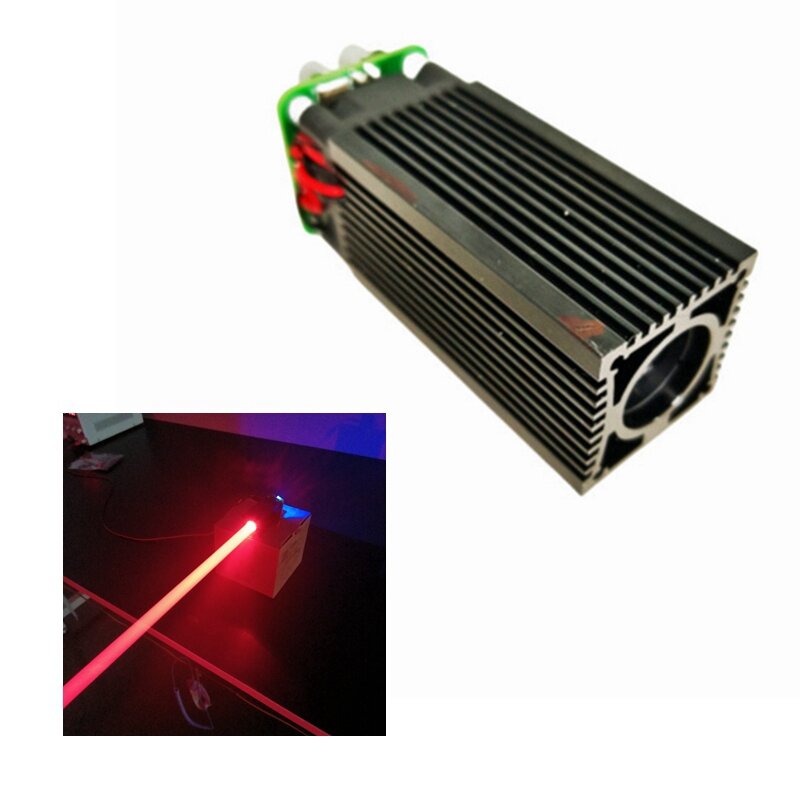 Lampu peringatan Laser kasar, modul Laser sinar lemak 700mw/1200mw, oranye merah 638nm