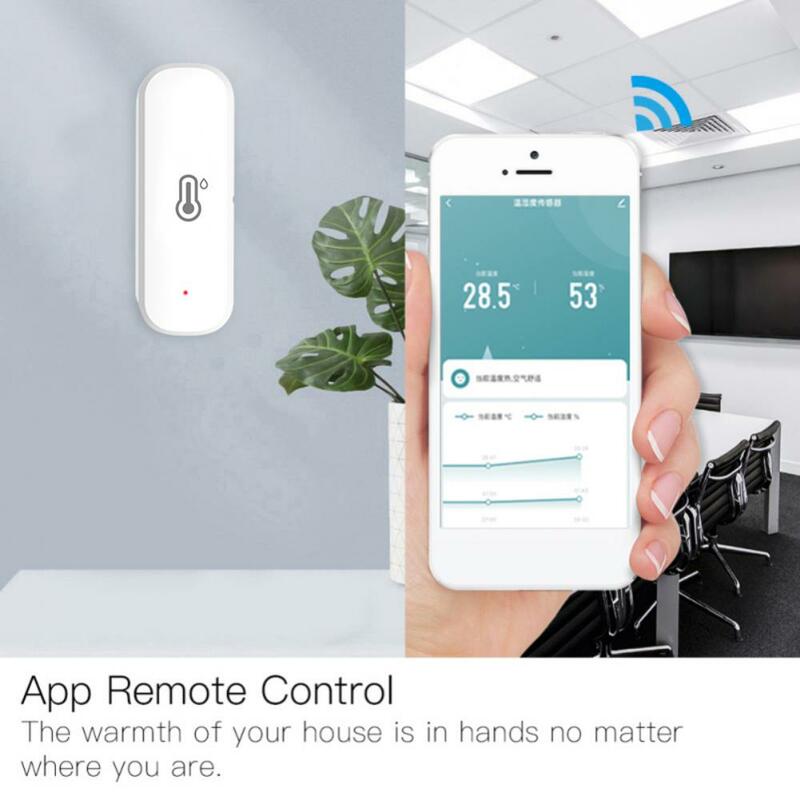 Датчик температуры и влажности Tuya Zigbee, Умный домашний монитор с дистанционным управлением, работает с Alexa Google Home