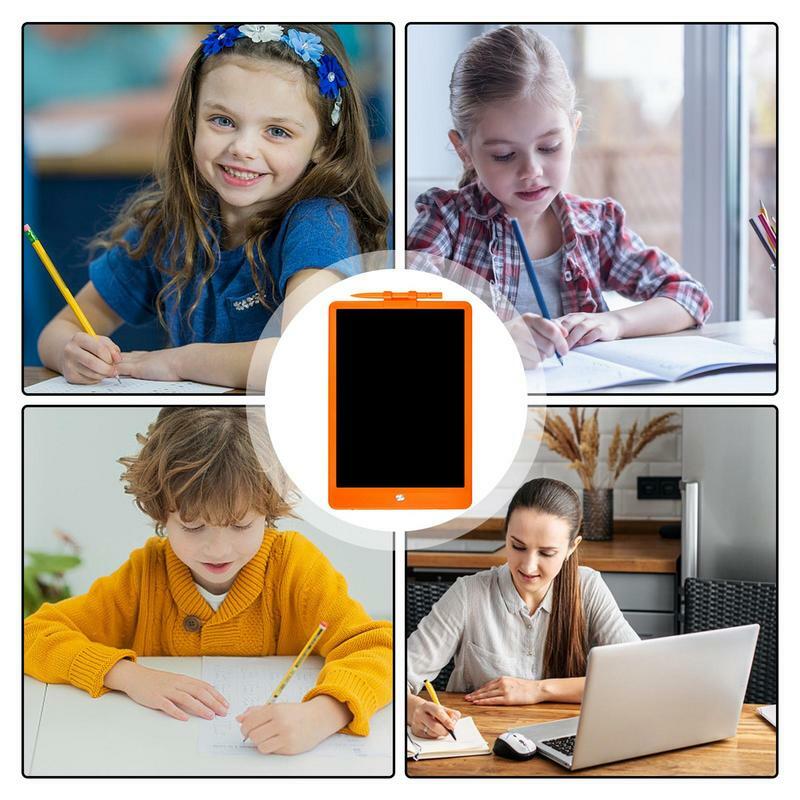 كمبيوتر لوحي مقاوم للماء للأطفال ، شاشة LCD ، تعمل بالبطارية ، لوحة كتابة للأطفال ، ألعاب تعليمية مبكرة ، وسادة خربشة