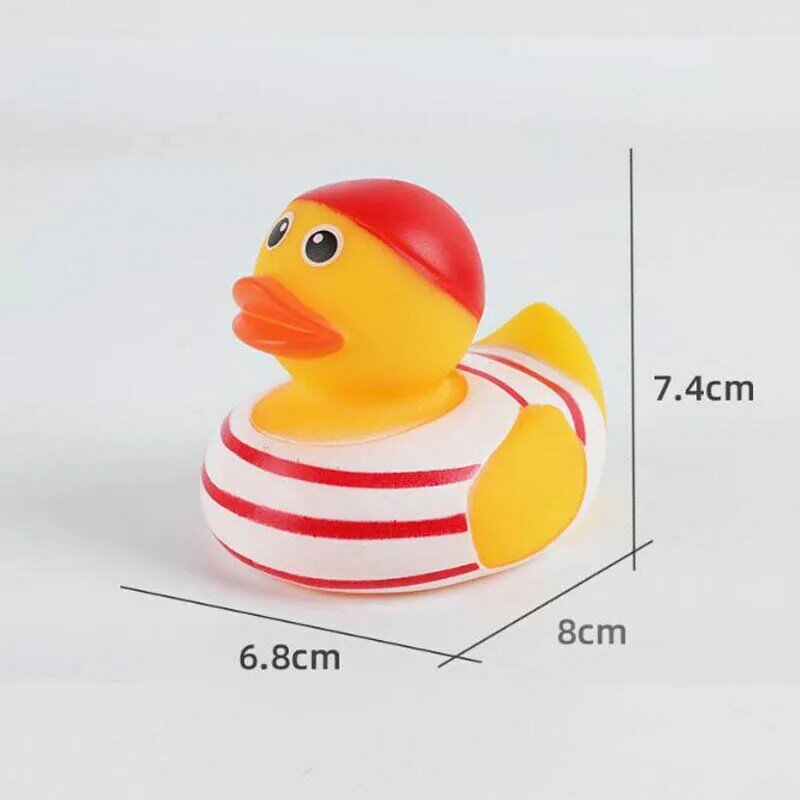 Juguete de baño de pato amarillo para niños, juego de agua de natación, llamada de pellizco, goma Ducky, nuevo