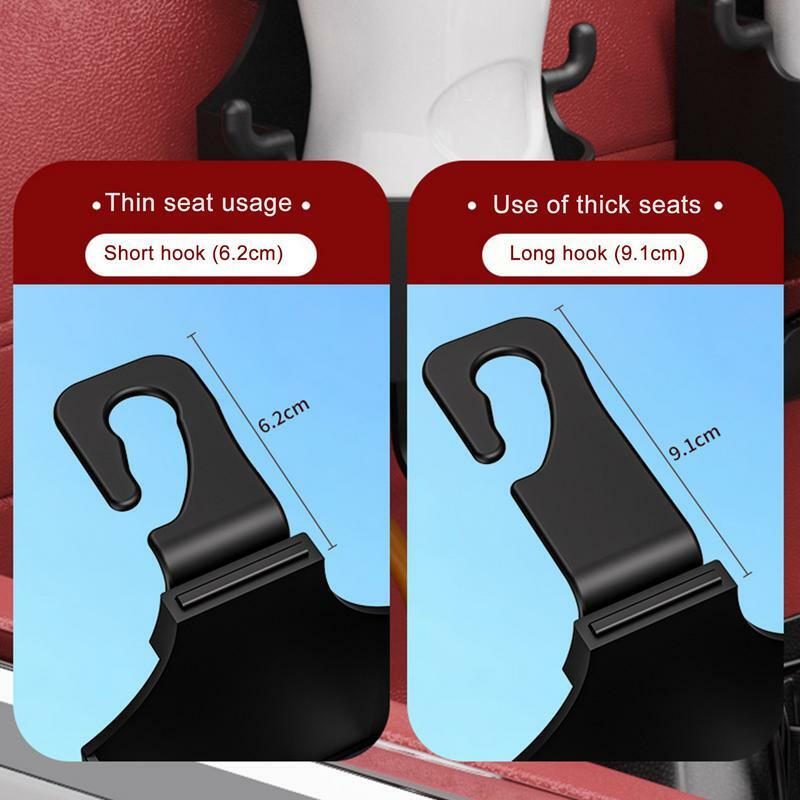 Universal Auto Seat Headrest Hook Storage Holder Hanger Car Vehicle  Seat Organizer Holder Car Interior Accessories Cup Holder