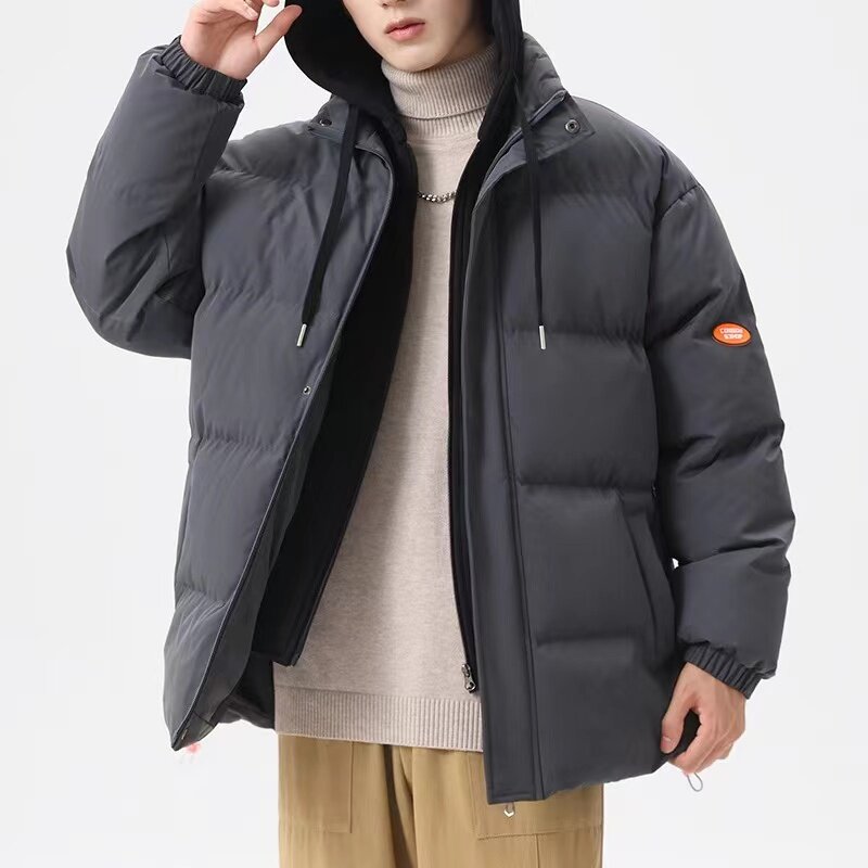Зимняя Теплая мужская куртка с капюшоном, теплая парка, Уличная Повседневная Спортивная Женская пуховая куртка в стиле Харадзюку, ветрозащитная Мужская ветровка, верхняя одежда