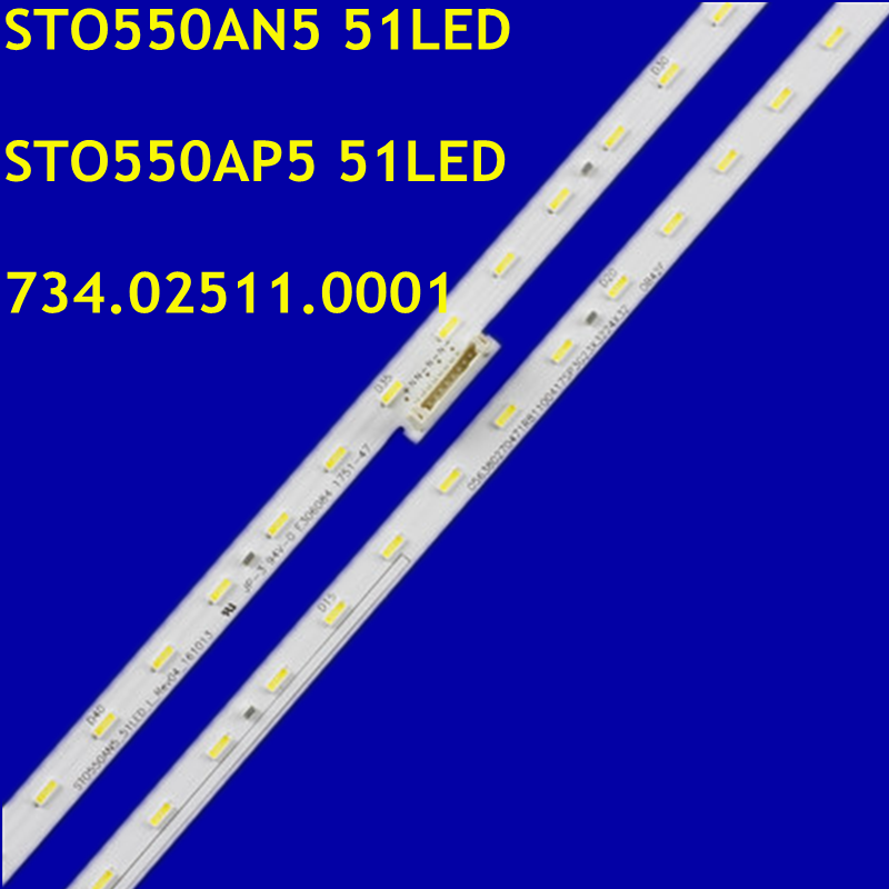 شريط إضاءة خلفية ليد لـ sto550an5_ 1ledl _ R/V550QWSE09 V550QWSE10 K. ، 734.02511.0001 kd55xe6680e ، 15 مجموعة