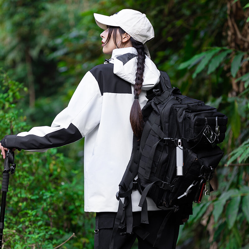Nowy wysokiej jakości kurtki turystyczne mężczyźni kobiety Outdoor Hunting Camping wędkarstwo taktyczne oddychająca wodoodporna wiatrówka płaszcz przeciwdeszczowy