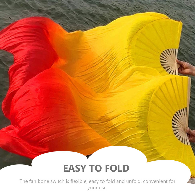 Imitation Silk Dance Fan Square Accessories Folding The Banner Simulation Rayon Long