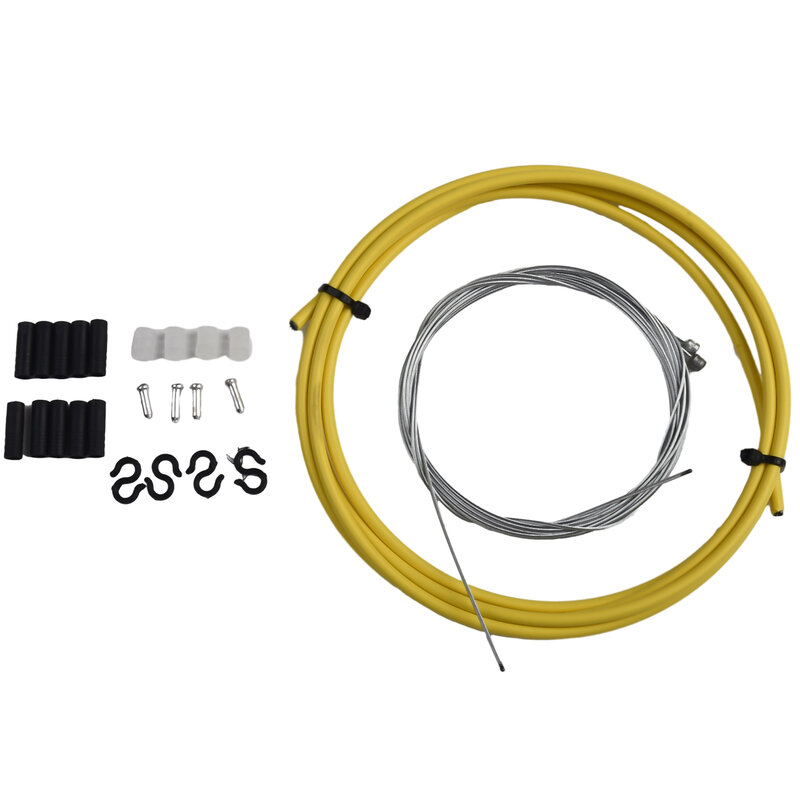 Conduit Shift Cable Substituição Kit com fivela do cabo, bicicleta desviador Shift, fios internos, 2 Fios Núcleo Fivela, alta qualidade