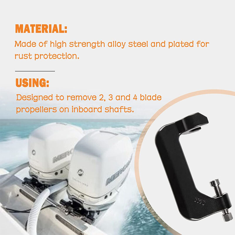 330S penarik baling-baling C penarik jepit cocok untuk Ski & Wakeboard & baling-baling surfing untuk 1-1/4 "poros, peralatan laut