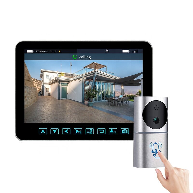 Commercio all'ingrosso No Wifi visione notturna Wireless impermeabile 1080P videocitofono citofono sistema Smart Ring Pro videocamera per campanello Video